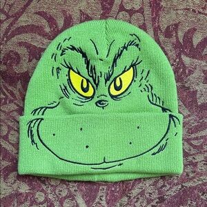 Green Grinch Kids Beanie